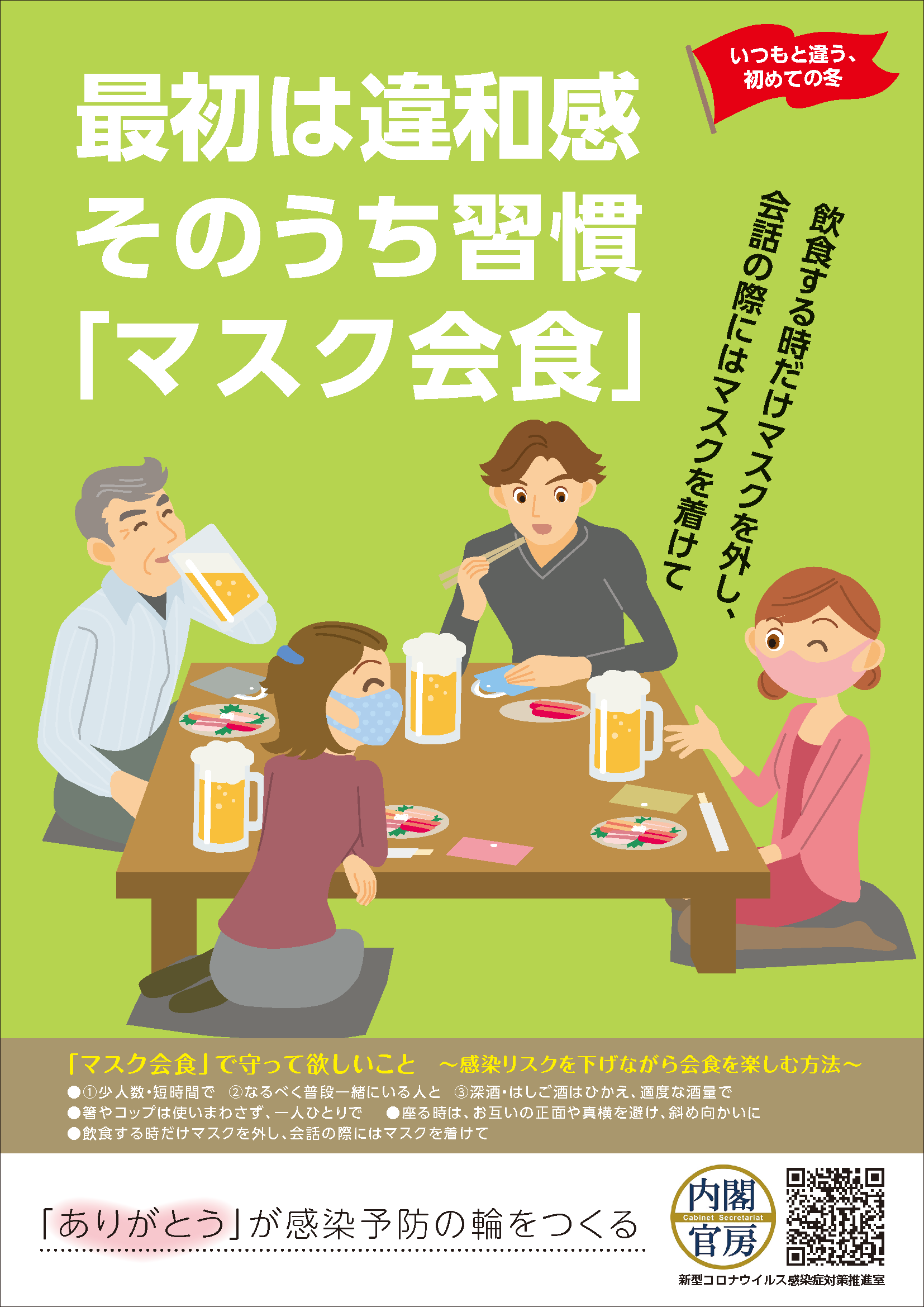 マスク会食